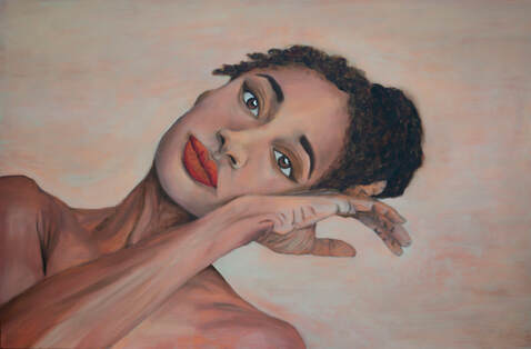 Painting by Erica Prasad of Woman. Oil Painting. Commissioned Painting, Original Art by Erica Prasad.
